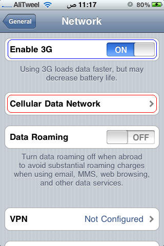 Cellular Data Network